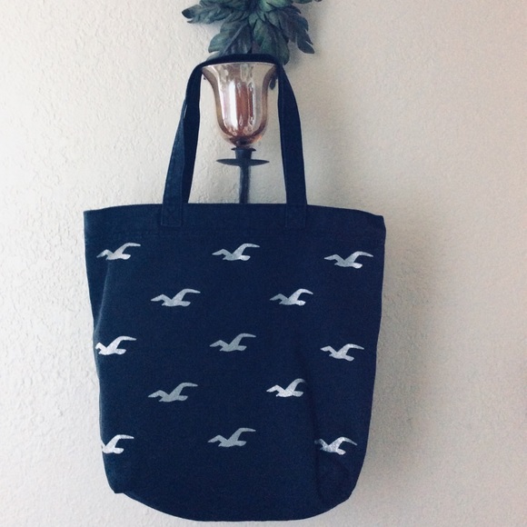 navy blue canvas bag
